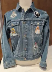 NWT Youth Sz 10 Osh Kosh Taylor Swift Custom Denim Jacket Patches Adult XS NEW