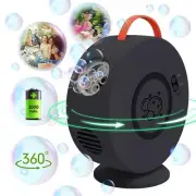 Bubble Machine for Kids Toddlers,Automatic Bubble Blower Rechargeable, 90°