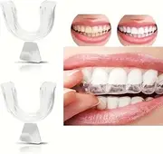 4 x MOUTH TRAYS FOR TEETH WHITENING/GEL BLEACH, THERMOFORMING GUM SHIELD