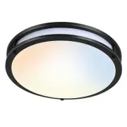 Dimmable LED Flush Mount Ceiling Light, Oil Rubbed 16 inch Oil-Rubbed Bronze