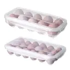 10/18 Egg Storage Box Eggs Tray with Lid Kitchen Refrigerator Egg