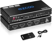 HDMI Splitter 4K 60Hz ARC/eARC for Soundbar HDMI Switch Bi-direction 1 In 2 Out or 2 Input to 2 Output SPDIF 5.1CH Breakout D-olby Vision Atmos HDR CEC HDCP2.2 Scaler 4K 1080 for Xbox,PS5,SONOS ARC