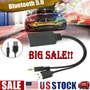 2 In 1 USB Bluetooth5.0 Transmitter Receiver Adapter Wireless For PC Car Kit LOT