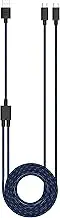 Surge Playstation 5 Dual Charge & Play Cable for PlayStation DualSense Controllers, Dual Charging, Braided Cable (3m/10ft) USB-A to USB-C