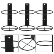 6 Pcs Wine Rack Bottle Holder Stand Metal Wall Mounted Display Office