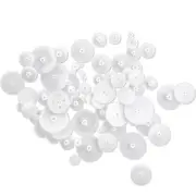 1X(Different Styles White Plastic Gear Set 58 Pcs for RC Toys F8H8)7885