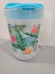 1 Gallon /4L Large Plastic Straining Pitcher Clear Water Carafe Jug Juice Mixing