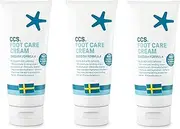 THREE PACKS of CCS Foot care Cream 175ml