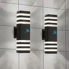 2-Pack Dusk-to-Dawn Exterior Wall Light Fixtures – 3-Layer, 14W, 1200 LM Warm...