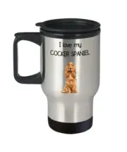 Cocker Spaniel Travel Mug - I Love My Cocker Spaniel - Funny Tea Hot Cocoa...