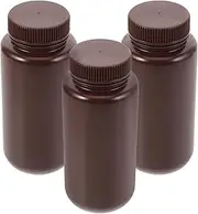 Holibanna 3Pcs Plastic Sample Containers Empty Laboratory Bottles Lid Material for Storing Various Items Leak Storage
