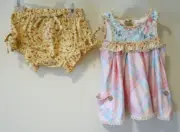 NWT Cheeky Plum Bloomer Shorts Outfit Girl's Size 18-24 Months