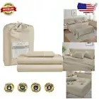 Elegant 450 Thread Count Twin Sheet Set - Breathable Cotton Sheets for Adults