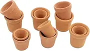 Plant Pot,Mini Terracotta Planter Clay Ceramic Pottery Flower Pots Mini Cactus Flower Pots Cactus Succulent Nursery Pot for Indoor Outdoor Use 12pcs