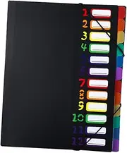 HAPINARY A4 Plastic Document Folder Multi-Layer Design Practical File Organizer for Receipts Papers