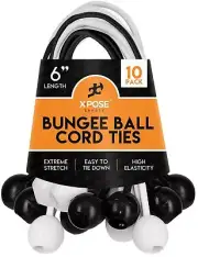 6" Assorted Ball Bungee Cord Tarp Bungie Tie Down Strap