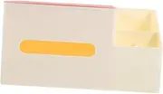 ETHZZLE Tissue Storage Case with Cover Side Organizer and Paper Towel Holder for Home
