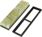 Emerald Knife Sharpening Stone 10000 Grit Fine Whetstone Grindstone with Draining Base for Professional Chefs