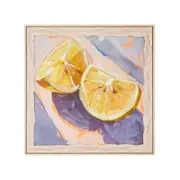 Lemon Wedges Framed Canvas Print 62.5x62.5cm