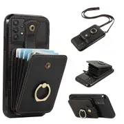 For Samsung Galaxy A33 5g Phone Case Tpu+pu Leather Card Holder Kickstand Back Cover