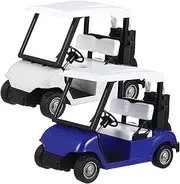 OHPHCALL Realistic Scale Golf Cart Model Toys for Boys and Girls Toy Golf Cart Sliding Wheels
