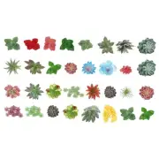 Artificial Succulents, 32Pcs Artificial Succulents Plant, Colored
