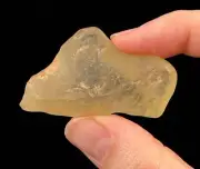 LIBYAN DESERT GLASS, Raw Crystal - Rare, Green - Raw Rocks and Minerals, 52182