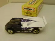 1993 MATCHBOX SUPERFAST MB62 PURPLE/WHITE OLDSMOBILE AEROTECH NEW IN BOX