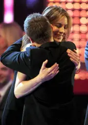 Actor Jeremy Renner director Kathryn Bigelow onstage at the 15th C- Old Photo 1