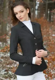 Winston Devon Show Coat - Medium Grey/Camel - Ladies