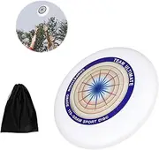 WJUAN Frisbee, Fun Sports, Multiplayer Entertainment, Professional Frisbee, Blue and White, PE Material, Ultimate Frisbee, Suitable for Family Entertainment, Outdoor Sports, Professional Competitions