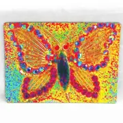 3 Lot Fridge Magnets Butterfly Unique Psychedelic Style Art 4"x 5.5"