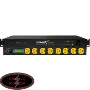 SurgeX SX-1115-RT TAA Rack Mount Surge Eliminator Receptacles 1RU RMS 120V/15A