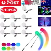 1-10Pcs Luminous Glow POI LED Juggling Thrown Balls For Belly Dance Hand Props