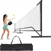 22FT Pickleball Net Pickle Ball Net with Carry Bag for Garages Backyard