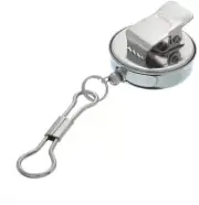 Heavy Duty Metal Retractable Badge Reel W/ Chain Pull Belt Clip ID Holder Recoil