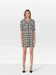 Black & White Checkered Dress
