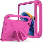 [ZORSOME] for Samsung Galaxy Tab A9 Plus(2023) SM-X210/216B Kids Case,Lightweight EVA Kid Friendly Shockproof Protective Case,Handle Stand Heavy Duty Tablet Cover (Rose Red)