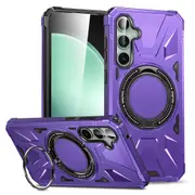 MCC Shockproof Samsung Galaxy A14 5G Case Cover Ring Stand Heavy Duty [Purple]