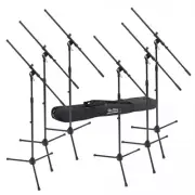 On-Stage Six Euro Boom Mic Stands with Bag (MSP7706) | MaxStrata®