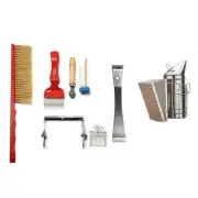 8 in 1 Beekeeping Tool Kit Set Stainless Steel Bee Hive Smoker Brush Scraper Set