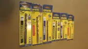 Irwin Drill Bits 23/64", 5/16", 15/64", 13/64" 73313, 9/64" 3016009, 7/64" 63907