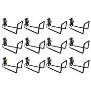Rubbermaid 1785478 FastTrack All in 1 Rail Garage Storage Hook, Black (12 Pack)