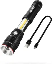 Luz de trabajo y linterna LED COB de 500 lúmenes
