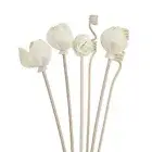 6× Flower Rose Bud Rattan Reed Diffuser Fragrance Sticks Replacement Home Decor