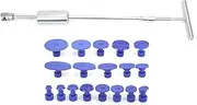 Universal Paintless Dent Puller Kit Hammer Suction Cups Auto Body Damage Repair Hand Tool Ideal for Car Dent Removal with Different Shaped Sized Suction Cups Ergonomic Han