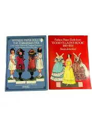 Vintage 70s Fashion Paper Dolls Books Godeys Lady Book Edwardian Era Uncut NOS