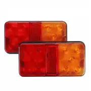 LED Trailer Tail Lights Stop Indicator Lamp 12V for 4WD Camper UTE 2x