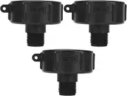 Respicefinem 3Pcs IBC Tank Connector G3/4 Thread ABS Plastic Drain Adapter Replacement Valve Fitting (S60*BUT)
