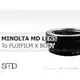 EGE 一番購】MINOLTA MD鏡頭轉FUJIFILM X-Mount機身轉接環 無限遠合焦 X-PRO1 X接環【標準版】